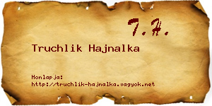 Truchlik Hajnalka névjegykártya